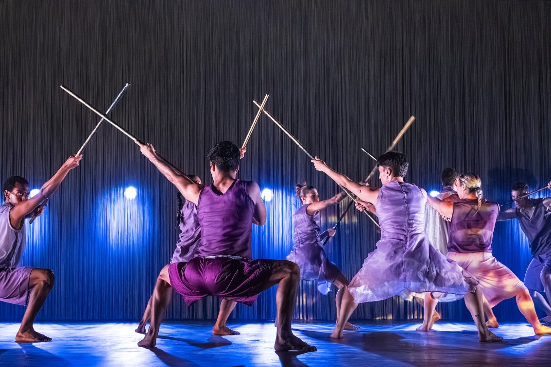 Production photo of We Caliban - company